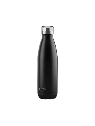 FLSK | Isolierflasche - Thermosflasche 0,5l Edelstahl Red | schwarz